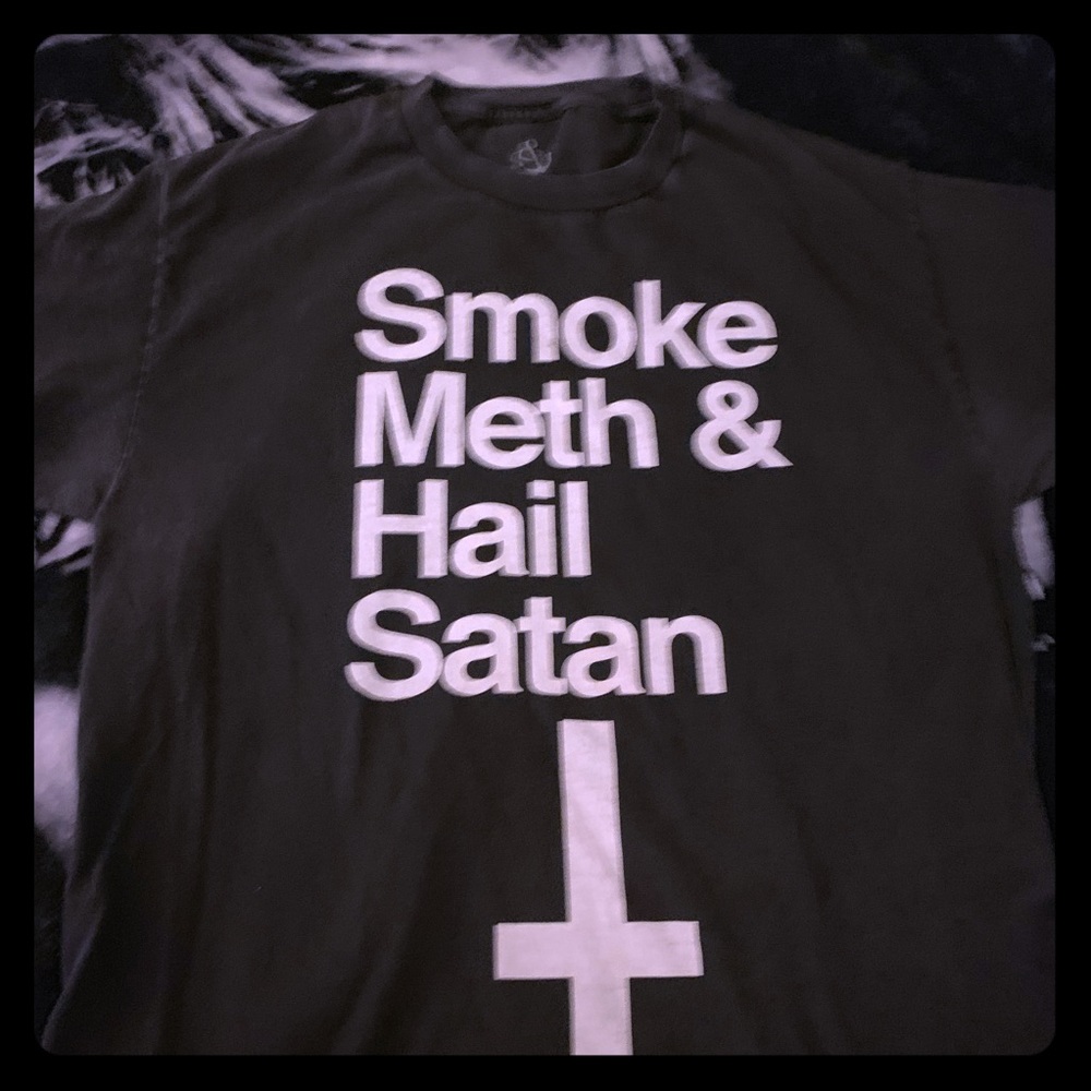 GOTH Drug meth satan shirt